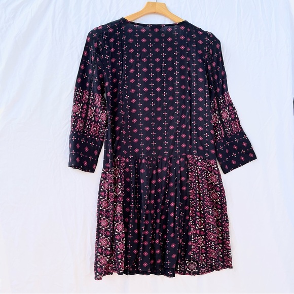 ANTHROPOLOGIE | VANESSA VIRGINIA KALEIDOSCOPE EMBROIDERED MINI DRESS SMALL - Picture 7 of 8